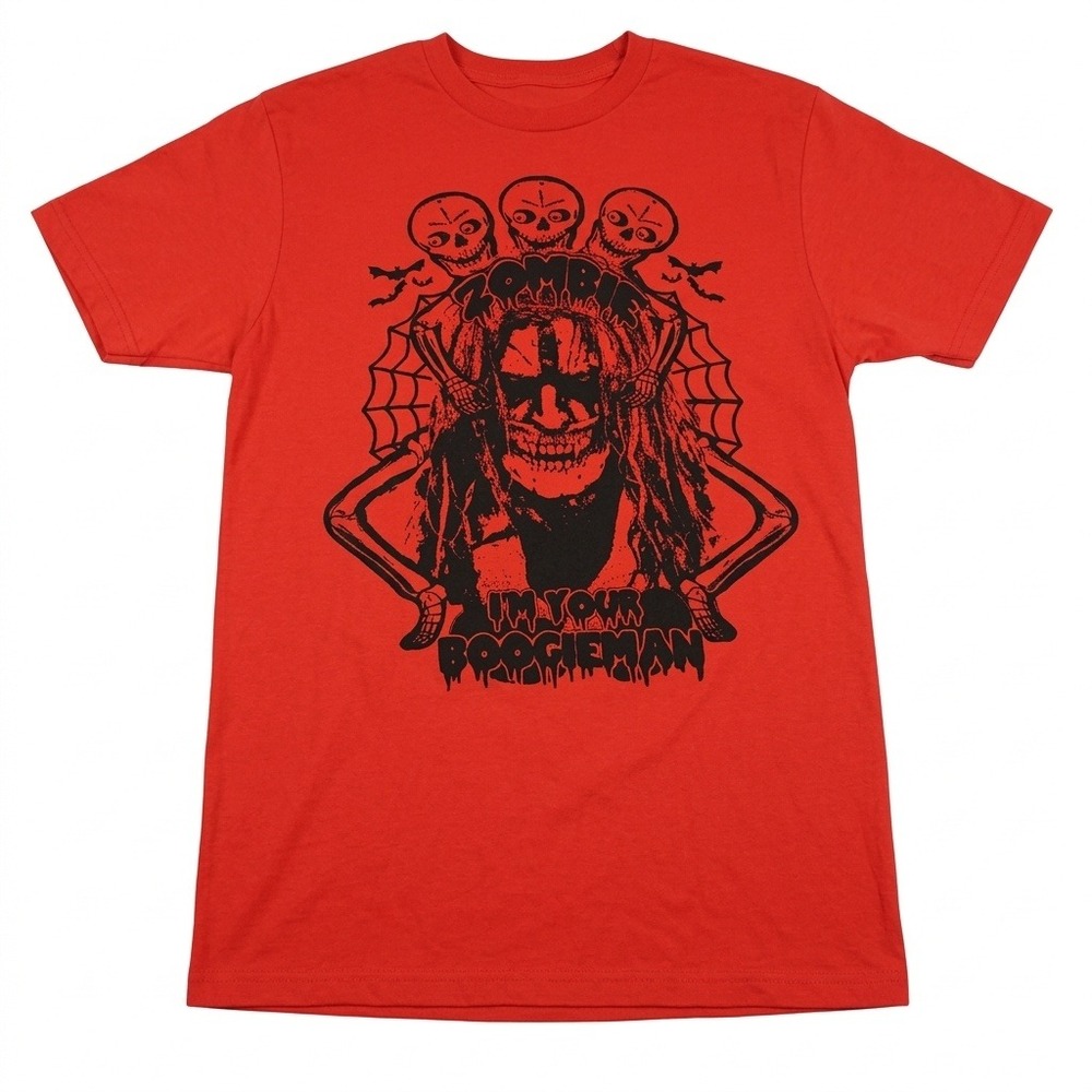 Vintage Rob Zombie T-Shirt I'm Your Boogieman Red Horror Band Tee Mens Medium M
